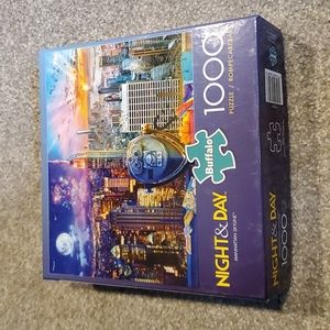 1000 piece Night and Day puzzle